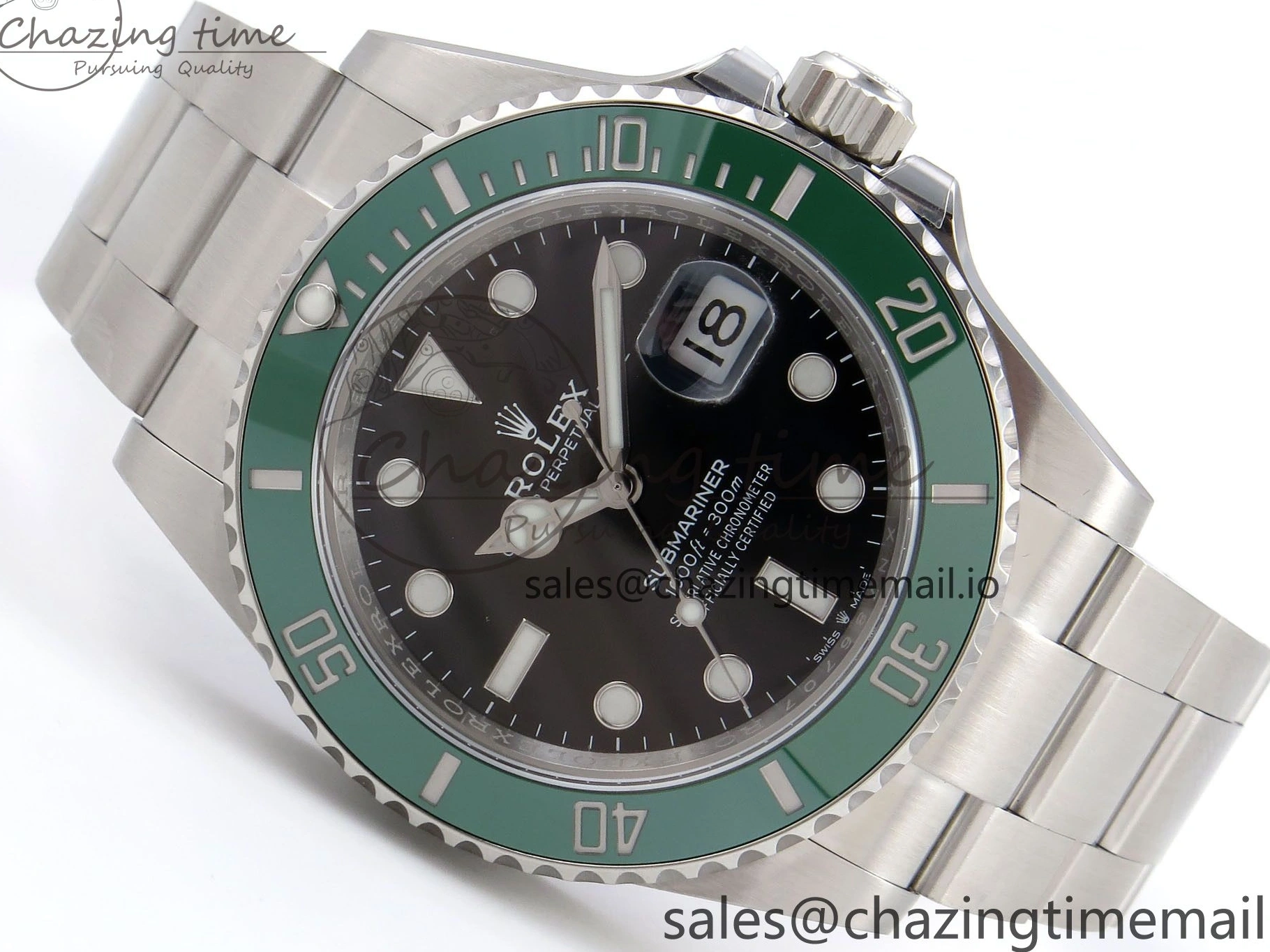 V2 SS HGF Dial Edition Black Green Best on 126610 Submariner LV SH3235 1:1 Bezel Bracelet 0226